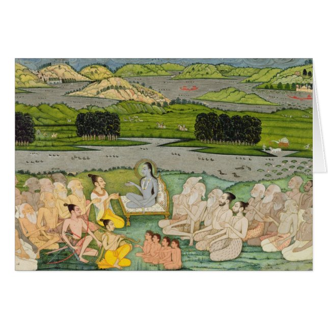 Le Shuku sage Deva s'adressant au Roi Parikshit et (Devant horizontal)