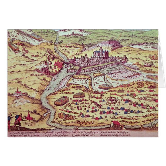 Le siège de St Quentin, le 27 juillet 1557 (Devant horizontal)