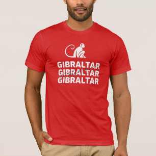 Le singe de Gibraltar est un T-shirt britannique