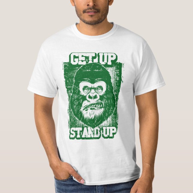 Le singe fume le T-shirt (Devant)