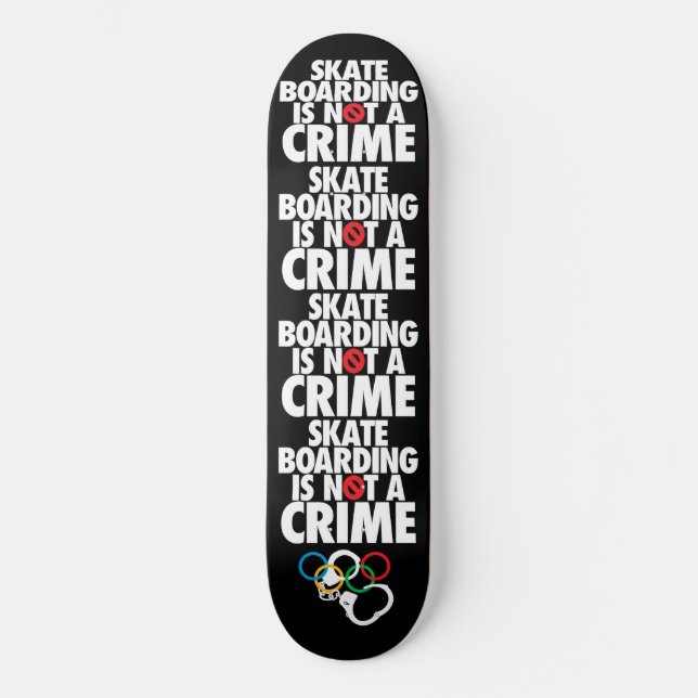 Le skateboard n'est pas un crime (Recto)