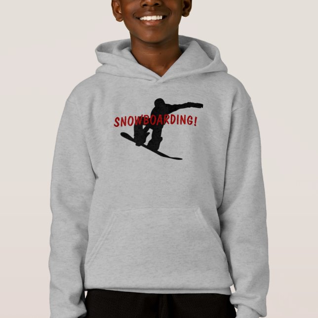 LE SNOWBOARDING ! Le Sweat - shirt à capuche de l' (Devant)