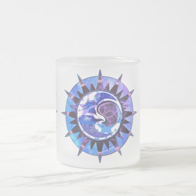 le soleil céleste et tasse givrée par lune (Centre)