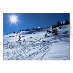 Le soleil d'hiver de terre d'hiver