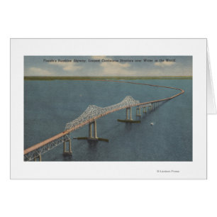 Le soleil Skyway BridgeFlorida de la Floride