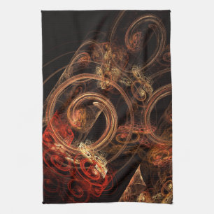Le son de la musique Art Abstrait Serviette de cui