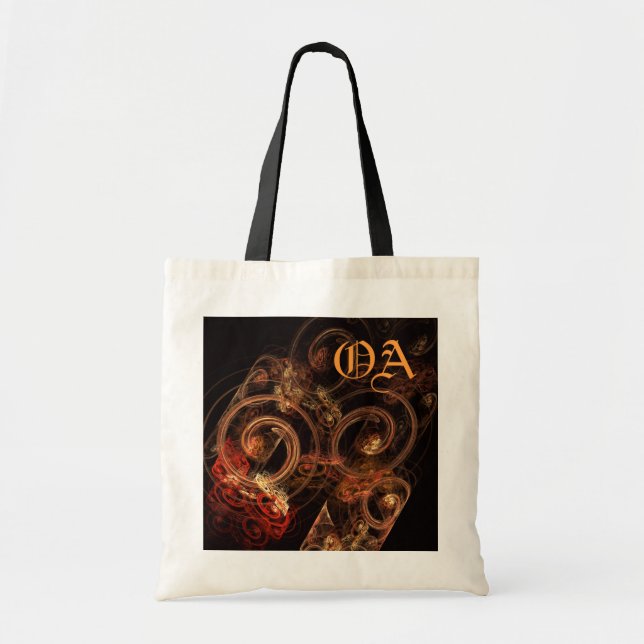 Le son de la musique Sac de Monogramme Art Abstrai (Devant)