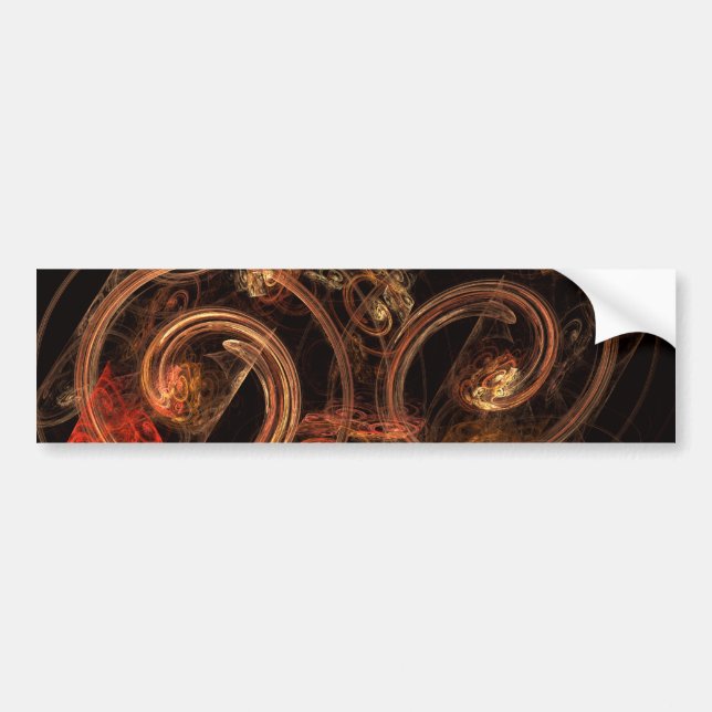 Le son de la musique Sticker Abstrait Art Bumper (Devant)