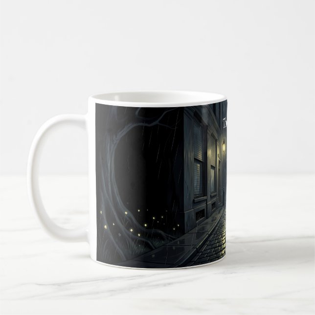 Le Son de la Pluie Silencieuse sur un Mug (Gauche)