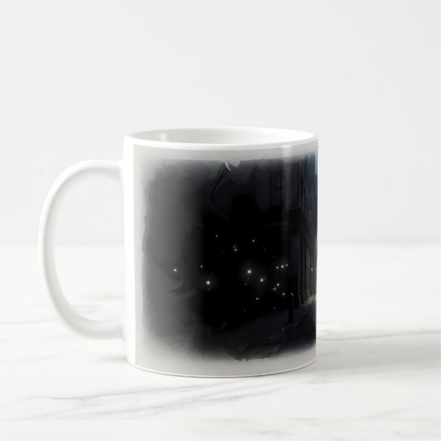 Le Son du Silence — Mug Nuit de Ville Sombre (Gauche)