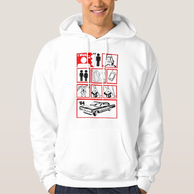 le souhait i était un sweat - shirt à capuche plus (Devant)