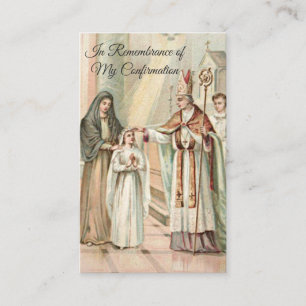 Le souvenir confirment la carte sainte de fille de