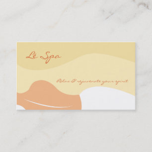 LE SPA DE MASSAGE DÉTENDENT DES CARTES DE VISITE