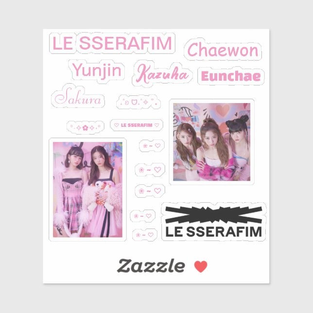 le sserafim Vinyl Sticker (Feuille)