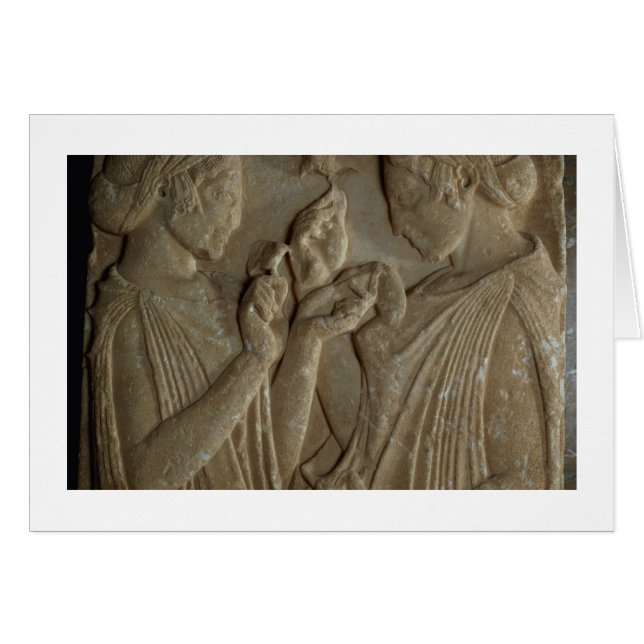 Le Stele de Pharsalos dépeignant la glorification (Devant horizontal)