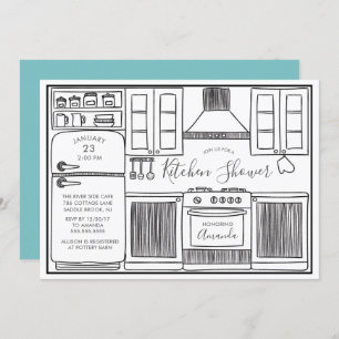 Le Stock amusant Les Invitations De Douche De Cuis