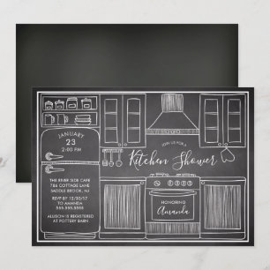 Le Stock amusant Les Invitations De Douche De Cuis