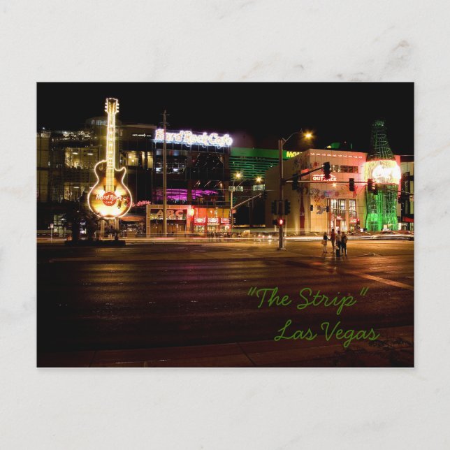 Le Strip @ Night Las Vegas Carte Postale #3 (Devant)