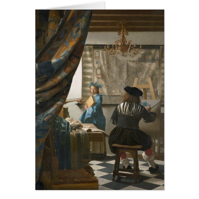 Le studio de l'artiste, c.1665-66 (huile sur la (Devant)