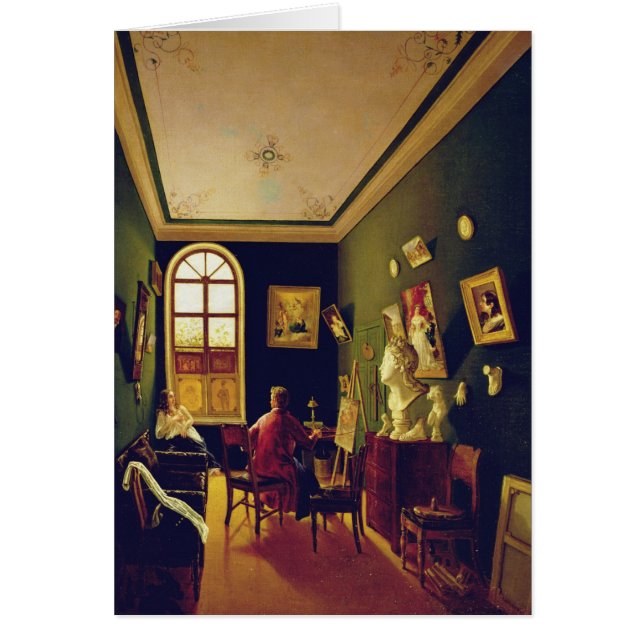 Le studio du peintre, 1843 (Devant)
