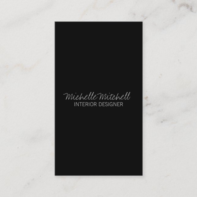 Le style |blk du concepteur du carte de visite | (Devant)