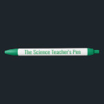 Le stylo de professeur de sciences - Drôle cadeau<br><div class="desc">Stylo de typographie mignonne pour les professeurs de sciences.</div>