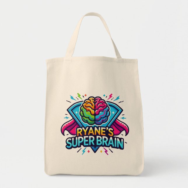 Le super cerveau de Ryane - sac fourre-tout (Devant)