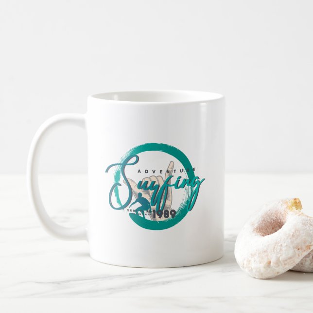 Le surf | Mug classique #11 (Avec donut)