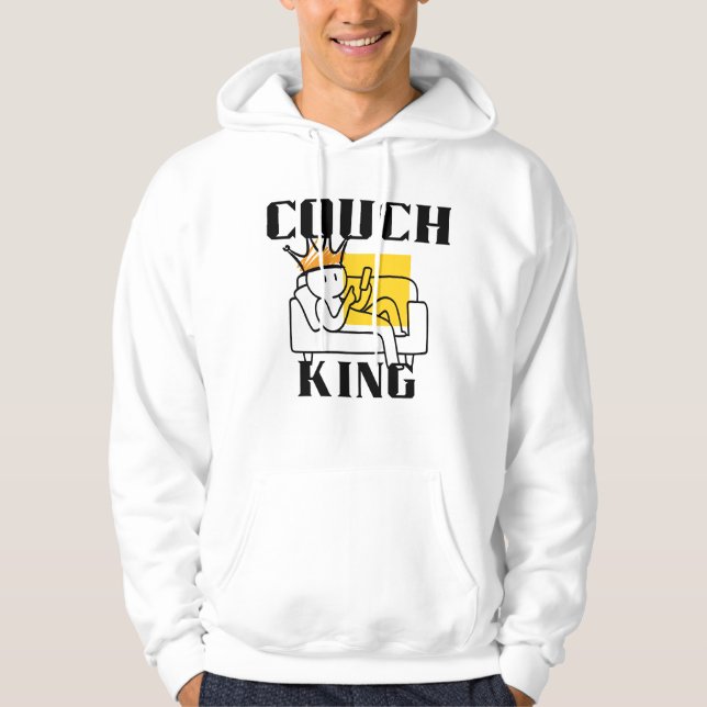 Le Sweat à Capuche du Roi du Canapé (Devant)