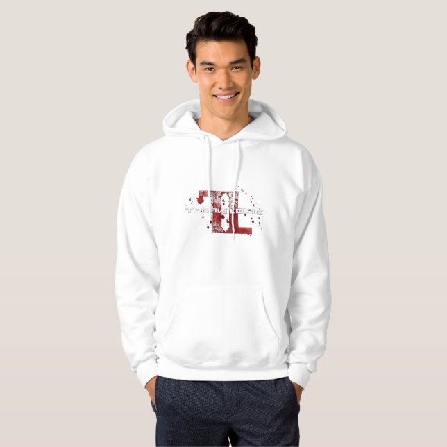 Le sweat - shirt à capuche de base des hommes (Devant entier)