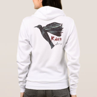 Le sweat - shirt à capuche de la femme de Raven