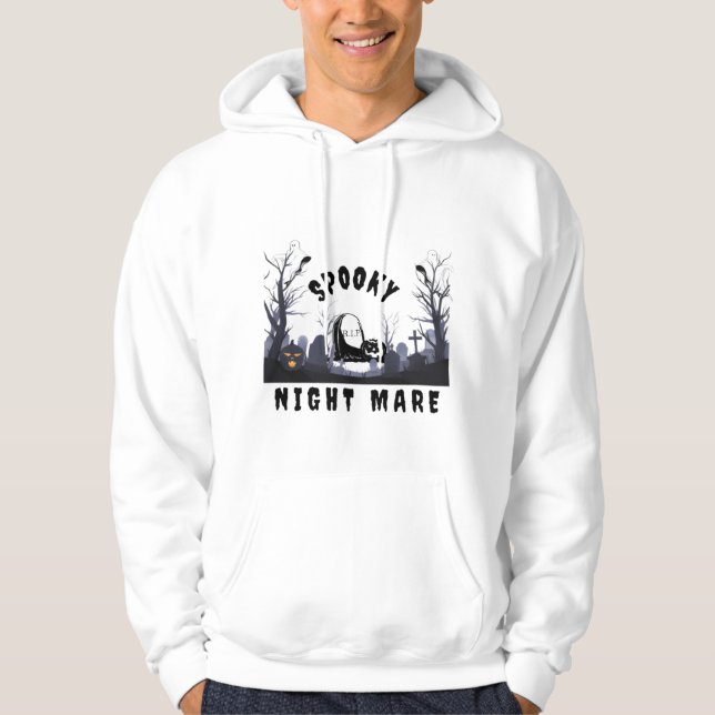 Le Sweat - shirt à capuche de nuit étoilé de Van G (Devant)