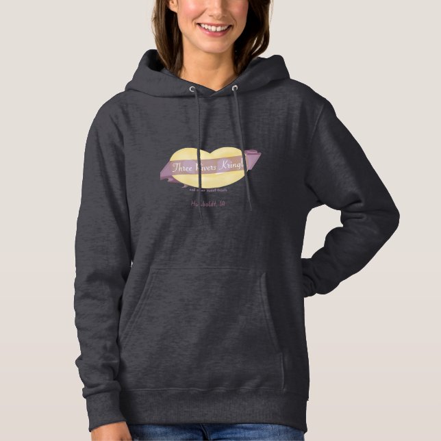 Le sweat - shirt à capuche de trois de rivières (Devant)