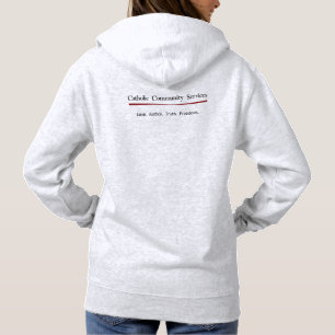 Le sweat - shirt à capuche des femmes catholiques