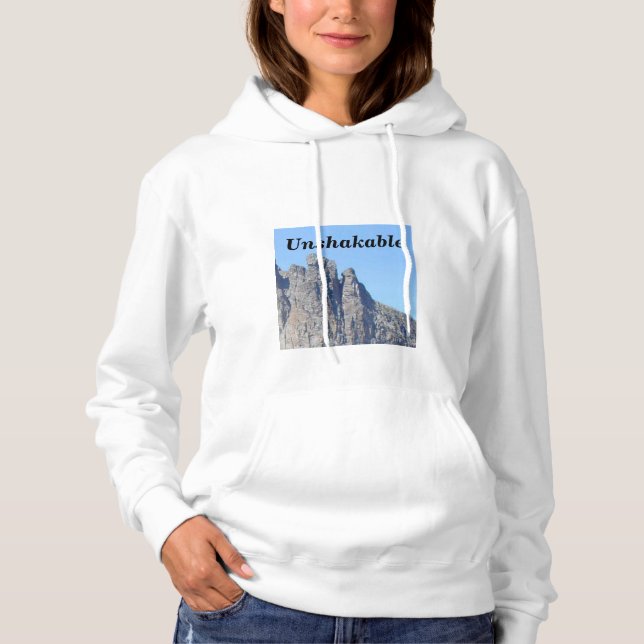Le sweat - shirt à capuche des femmes de citation (Devant)