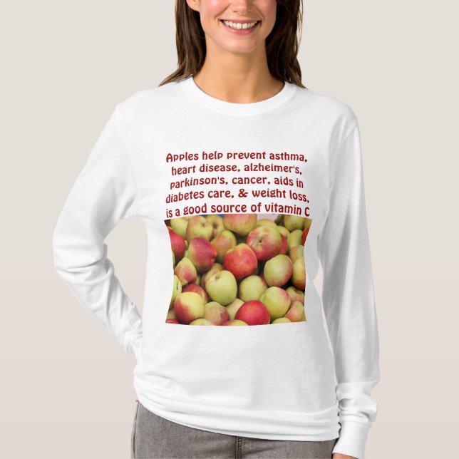 le sweat - shirt à capuche des femmes de pommes (Devant)