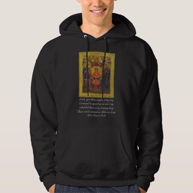 Le sweat - shirt à capuche des hommes d'archanges (Devant)
