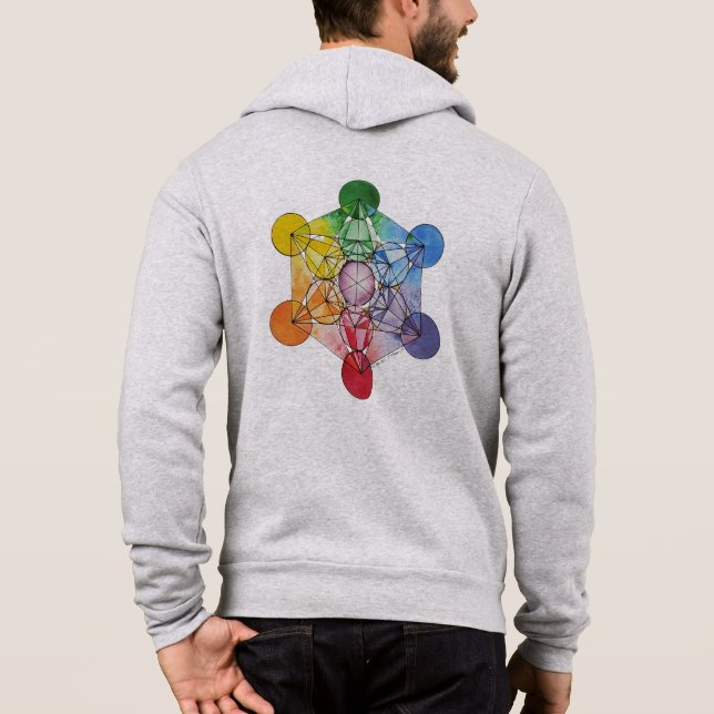 Le Sweat - shirt à capuche du cube de Metatron (Dos)