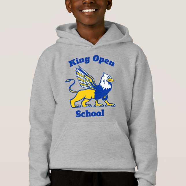 Le Sweat - shirt à capuche du roi ouvert - Enfants (Devant)
