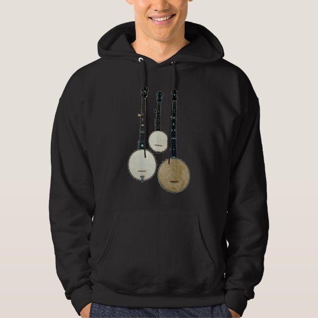 Le sweat - shirt à capuche foncé de 3 hommes de (Devant)