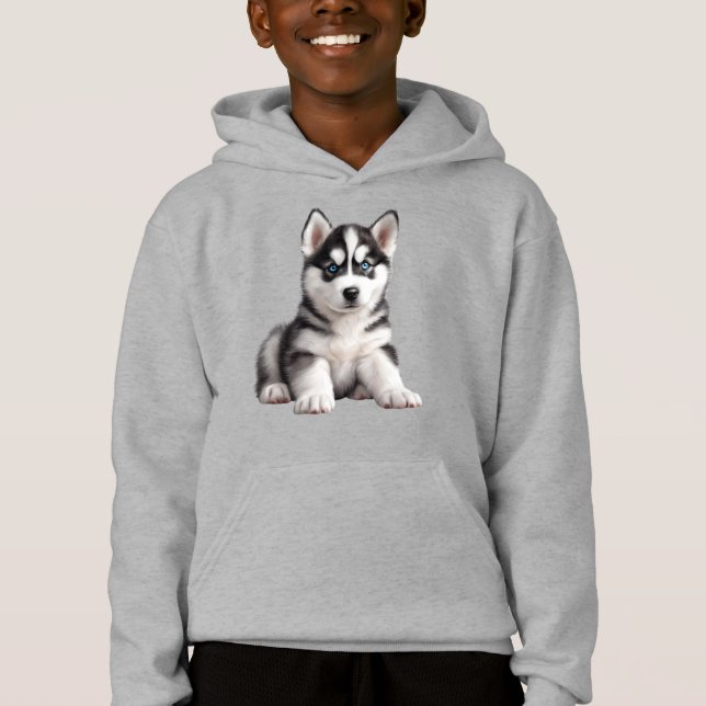 Le Sweat - shirt à capuche Husky Puppy de Kid (Devant)