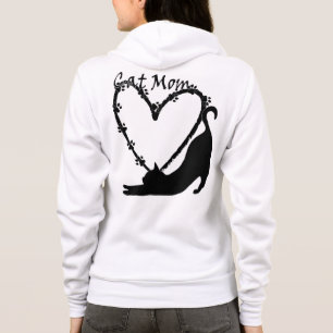 Le Sweat - shirt à capuche Parfait "Cat Mom" avec 