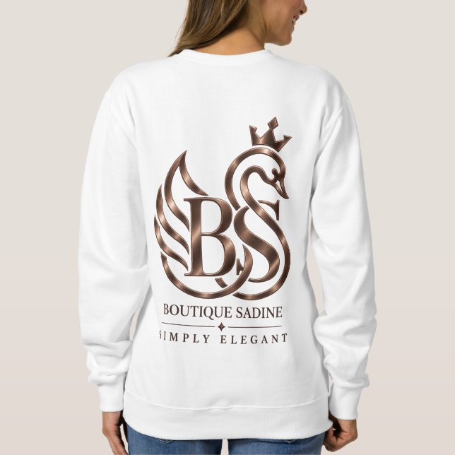 Le sweatshirt à col rond The Graceful Swan Minimal (Dos)