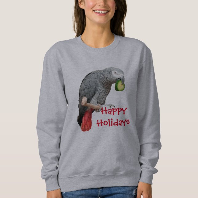 Le sweatshirt de base de femmes de confort de gris (Devant)