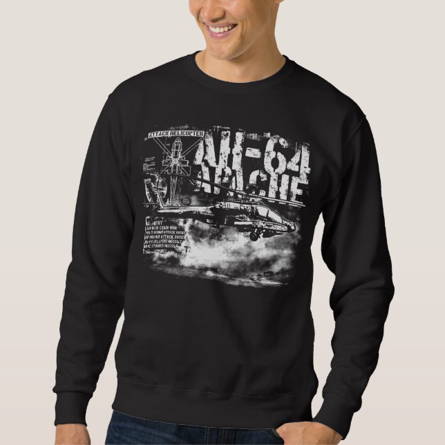 Le sweatshirt de base des hommes d'AH-64 Apache (Devant)