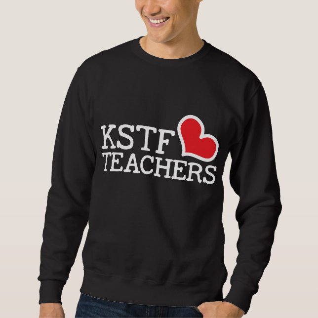 Le sweatshirt de base des hommes, noir - coeur (Devant)