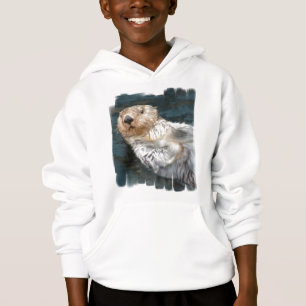 Le sweatshirt de l'enfant de loutre de mer