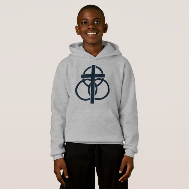 Le sweatshirt de l'enfant : Logo moderne (Devant entier)