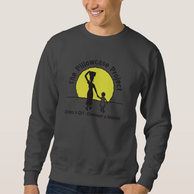 Le sweatshirt de projet de taie d'oreiller - gris (Devant)