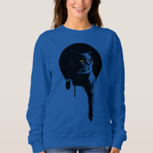Le sweatshirt des femmes : Chat bleu britannique